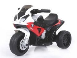 Moto électrique pour enfants BMW S 1000 RR, Moto à piles, 3 roues, sous licence, 1x moteur, batterie 6V