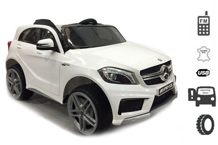 Voiture véhicule électrique enfant 6 V vitesse 3 Km/h télécommande effets  sonores + lumineux Mercedes GLA AMG blanc - Véhicule à pédale - Achat &  prix